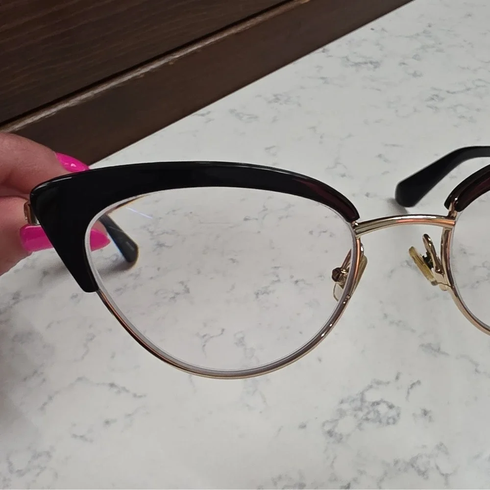 Kate Spade New York JAILYN 807 140 Women's Black Gold Cat Eye Eyeglass Frames